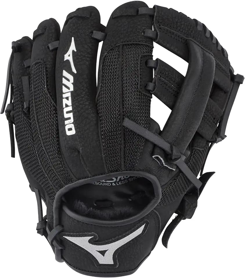 Mizuno Prospect PowerClose Youth Baseball Glove Series I V-Flex Notch I Parashock Palm Pad I Buttersoft Palm Liner