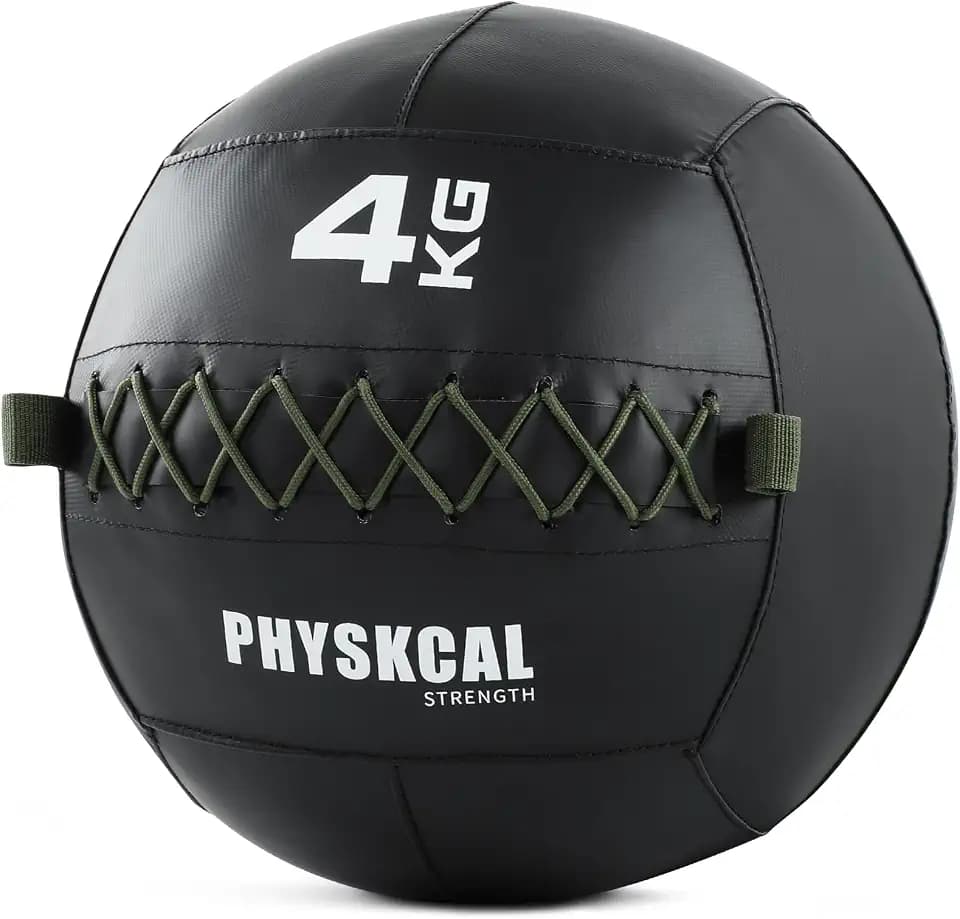 PhysKcal Medizinbäll Wall Ball, Rutschfester Gewicht Bälle