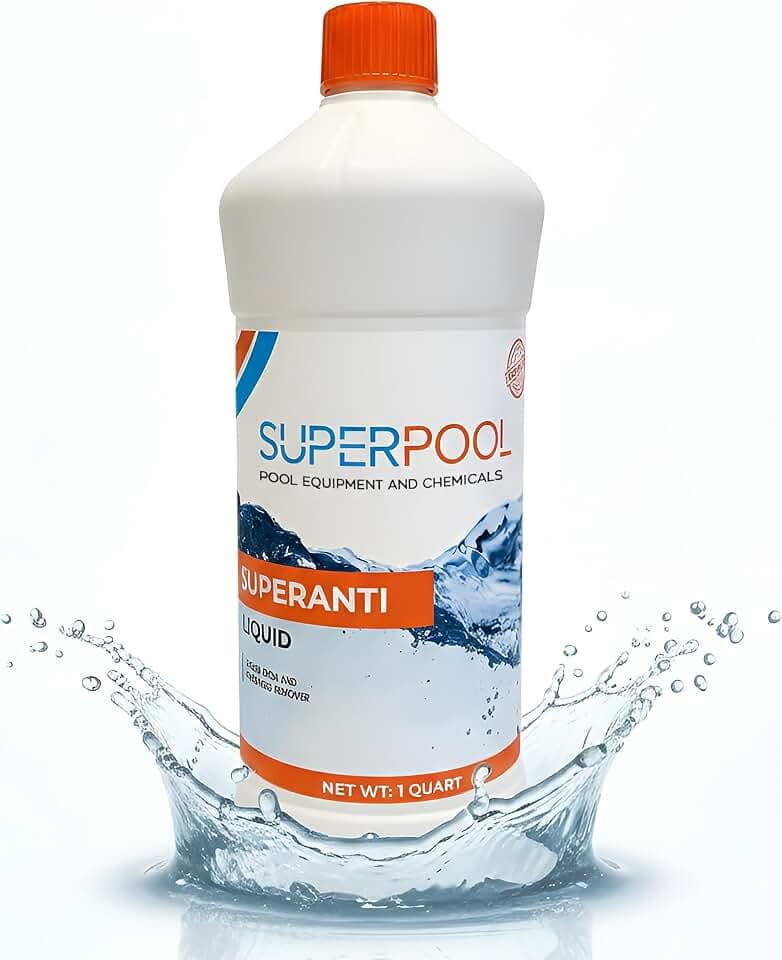 Pool & Spa Stain and Scale Control, Hard Water Metal Stain Remover, 1 Quart