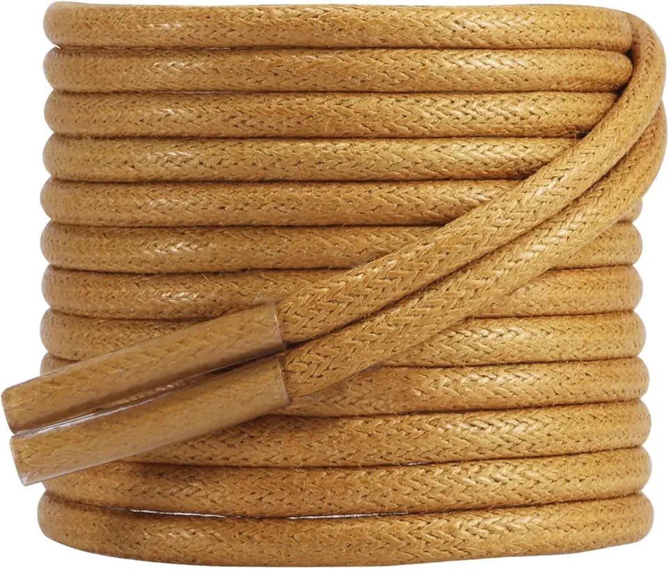 Business Schnürsenkel,gewachste Schuhbänder,Wasserabweisende Schnürsenkel, ø2,5 mm dünn für Lederschuhe/Herenschuhe/Anzugschuhe/Halbschuhe,Dress Shoelace,2 Paar Ersatzschnürsenkel