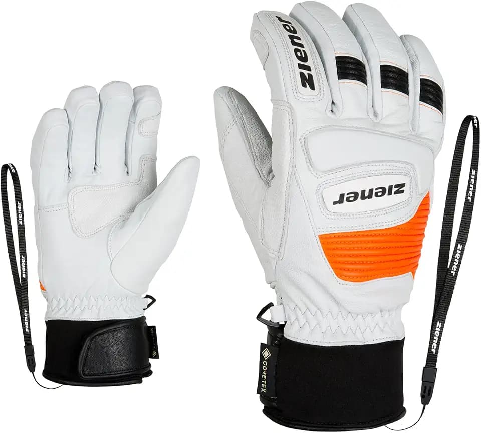 Ziener Erwachsene Guard GTX Grip PR Ski-Handschuhe/Wintersport | Wasserdicht, Atmungsaktiv, Gore-tex, Primaloft, Leder, Rennlauf