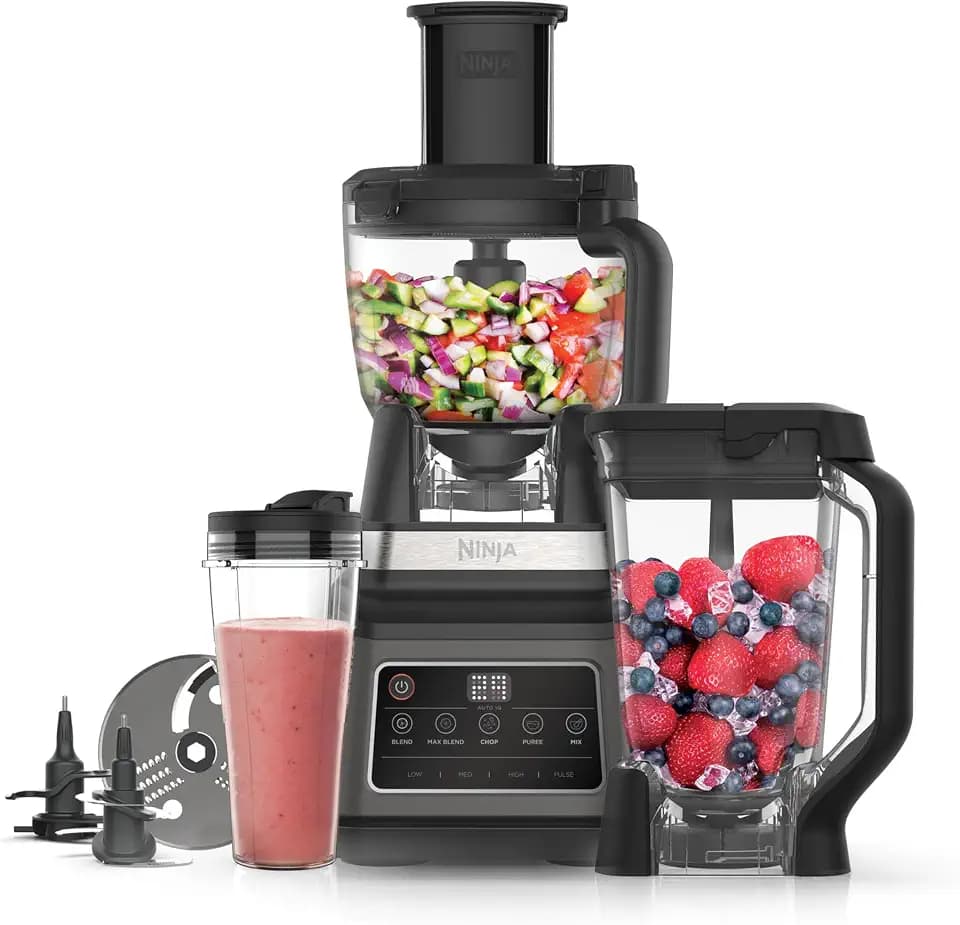 Ninja 3-in-1 Küchenmaschine & Mixer mit 5 Programmen: Mixen, Max Mixen