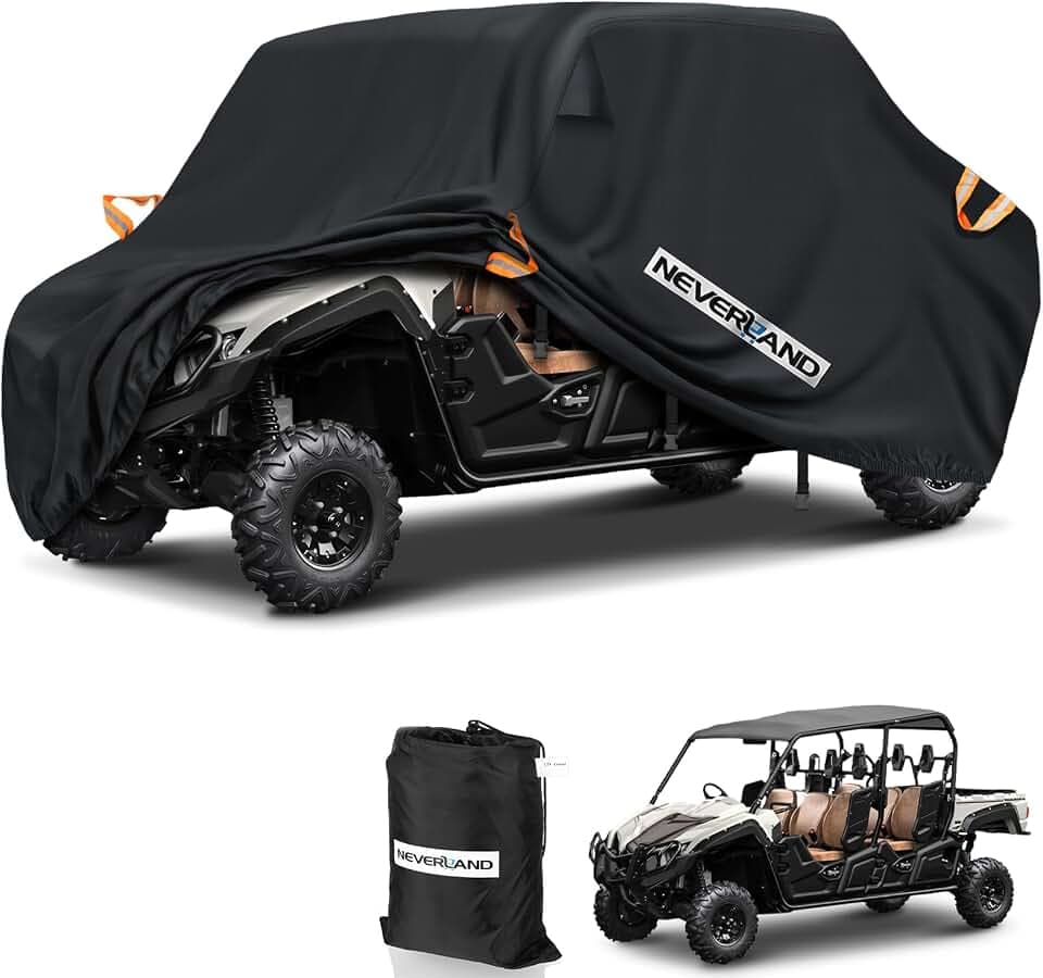 NEVERLAND UTV Cover Heavy Duty Waterproof 4-6 Seater All-Weather Protection