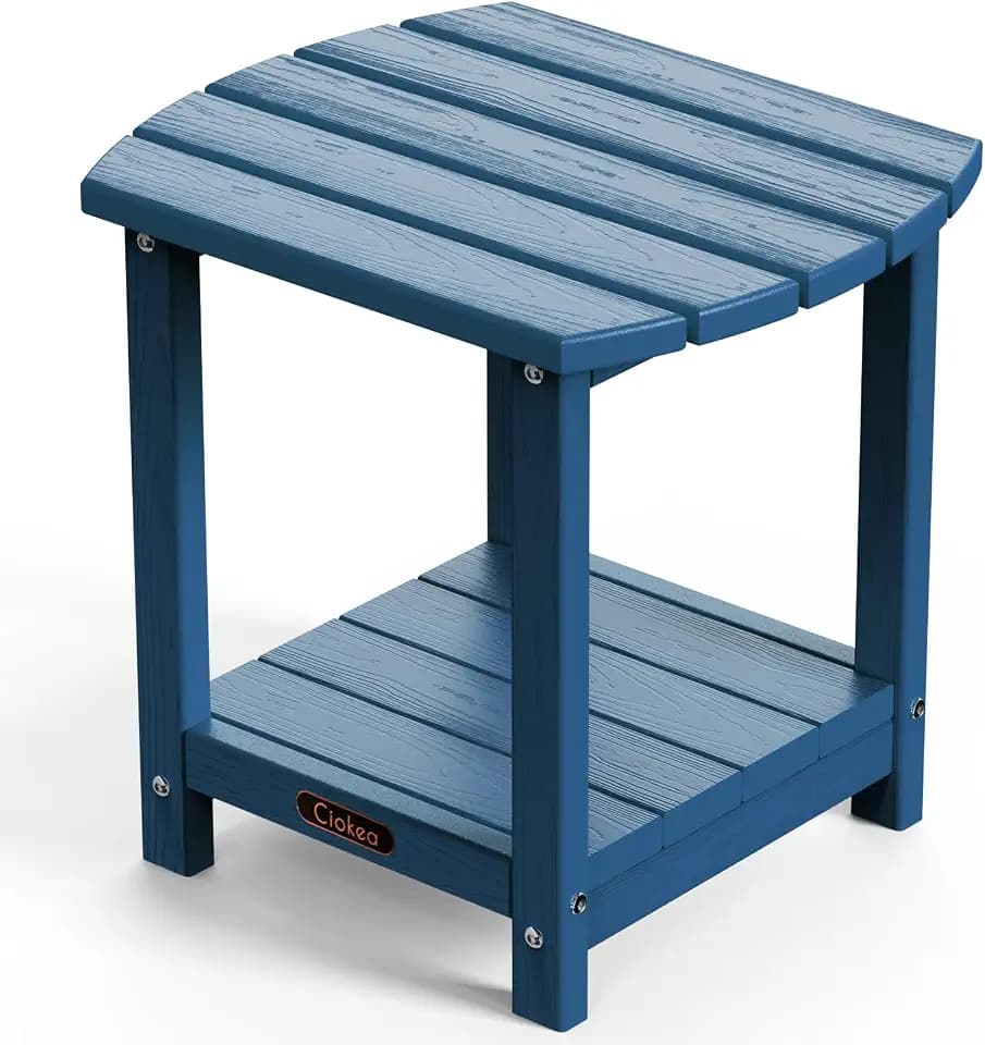 Ciokea Adirondack Outdoor Side Table,Navy Blue