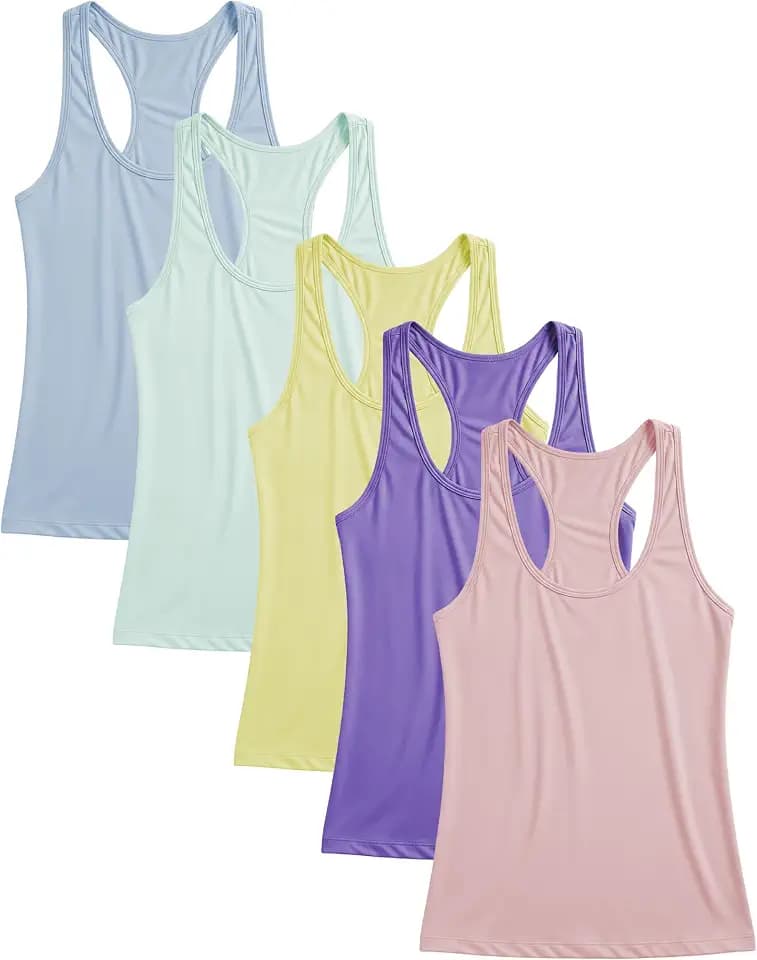 Women's Racerback Tank Tops | Ultra Soft & Stretch Spandex Sport Tanks | Multi Packs & Colors