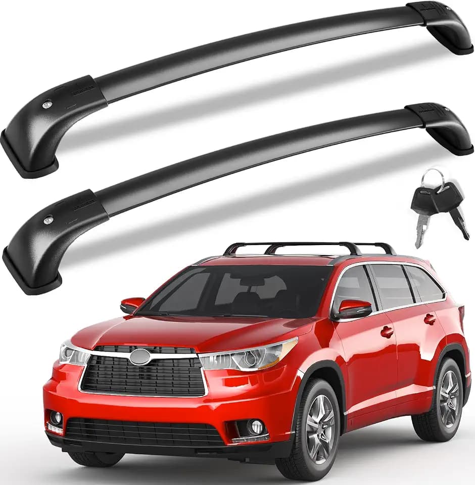 KINGGERI Roof Rack Cross Bars Fit for Toyota Highlander 2014-2019