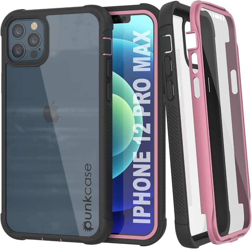 PunkCase Case [Spartan Series] Clear Rugged Heavy Duty Cover W/Built in Screen Protector | Ultra Slim 360 Full Body Protection (2020) (6.7")
