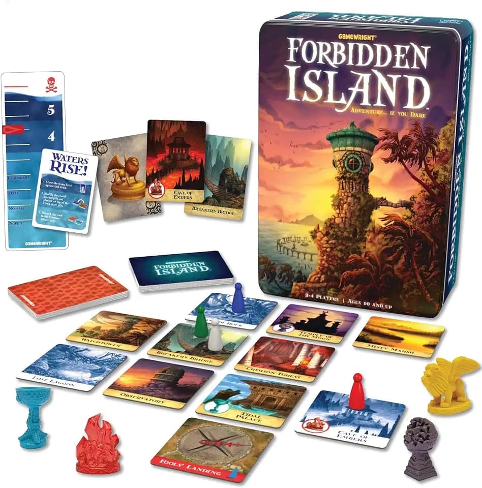 Gamewright Forbidden Island, 1st Edition Board Game, 2-4 Players, Ages 14+