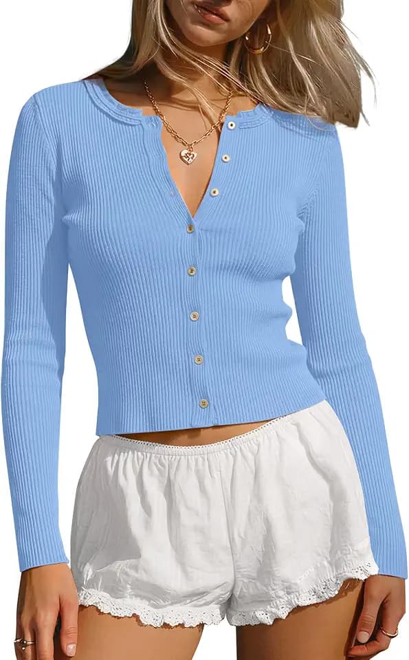 Darong Womens Long Sleeve Fall Cardigan Shirts