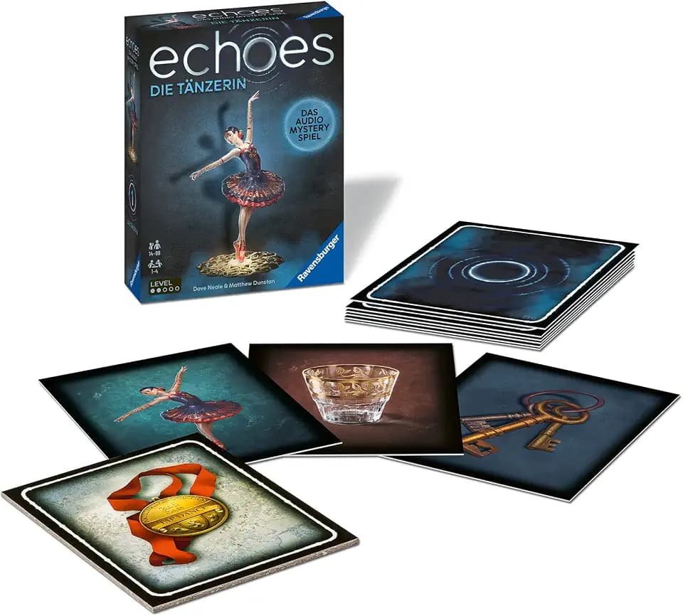 Ravensburger 20812 Echoes Die Tänzerin - Empfehlungsliste 2022 Spiel des Jahres, Hörspiel, Gesellschaftsspiel für Erwachsene und Jugendliche ab 14 Jahren, kleine Geschenke