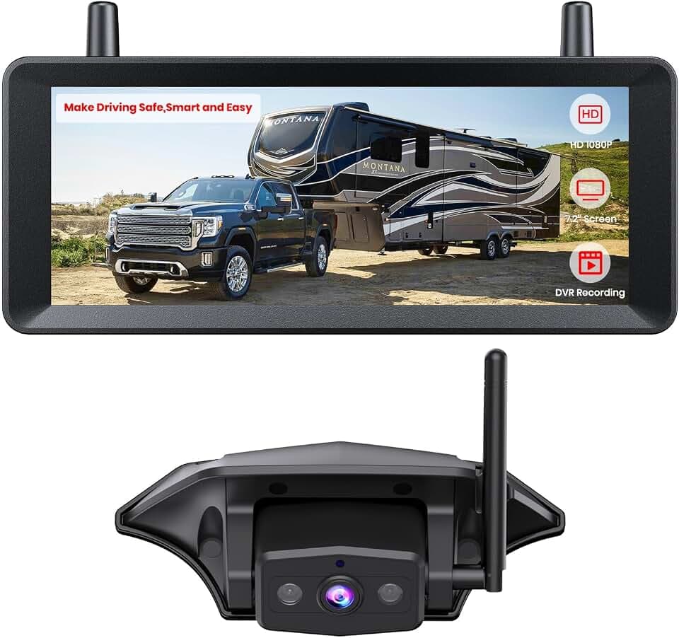 AUTO-VOX Wireless RV Backup Camera, 30Min Plug and Play Setup