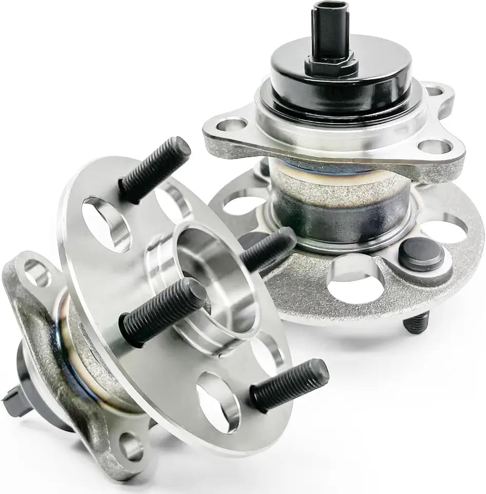 2Pcs 512370 Rear Wheel Bearing Hub Assembly Compatible with Toyota Yaris 1.5L 2007-2014, Prius C 1.5L 2012-2019,for Scion iQ 2013, 4 Lugs w/ABS