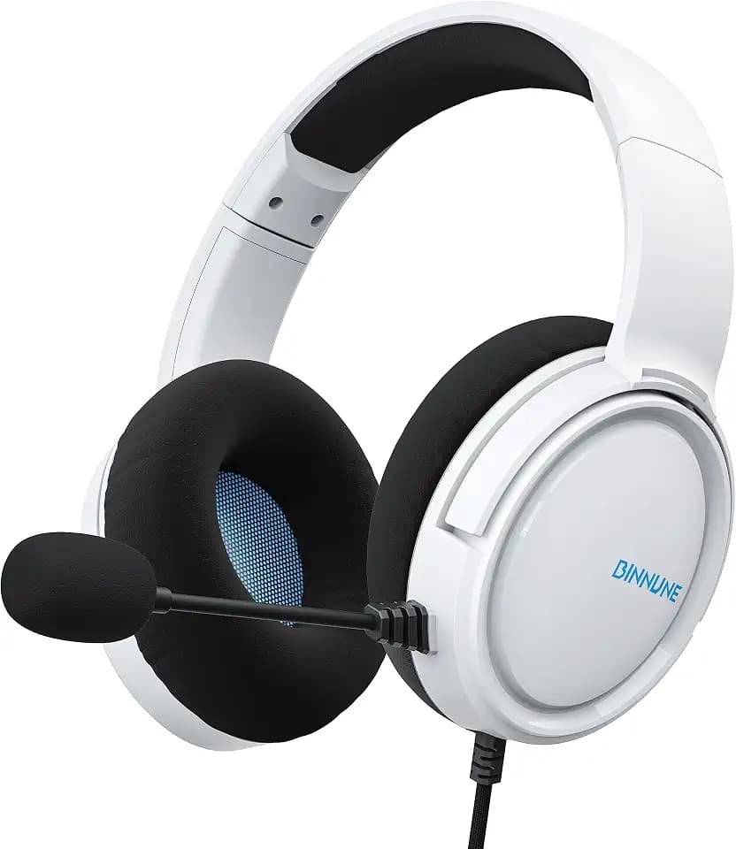 BINNUNE Headset with Mic for PC, Headphones with Microphone for Work