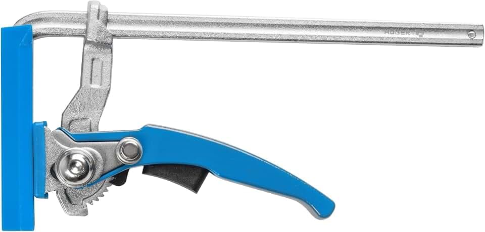 HÖGERT TECHNIK Hebelzwinge 160 mm für Führungsschienen und T-Nut-Profile