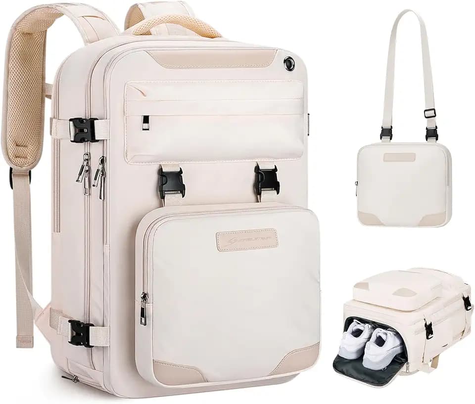 Maelstrom Travel Backpack for Men Women, 17.3" Laptop with Shoe Compartment
