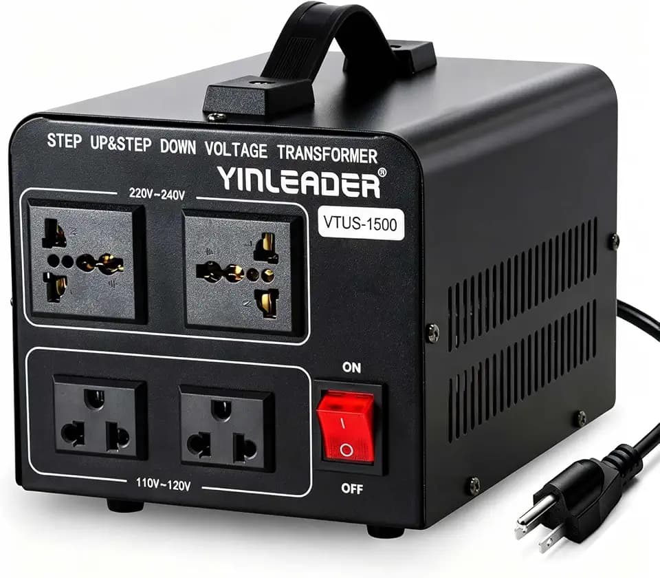 Yinleader 1500W 110V to 220V or 220V/230V/240V to 110V/120V Power Converter