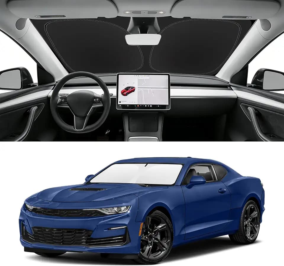 Custom Fit Windshield Sun Shade for Chevy Camaro 2016-2024