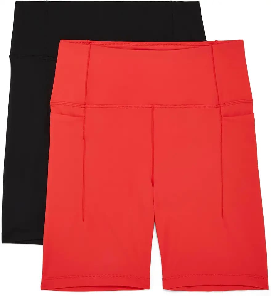 Jockey Women's 2-Pack Satin Stitch 7'' Bike Shorts