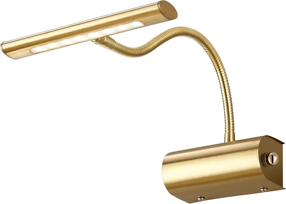 Trio Leuchten LED Wandleuchte Curtis 279770108, Metall Messing matt, 1x 4 Watt, Flexarm, Dimmer