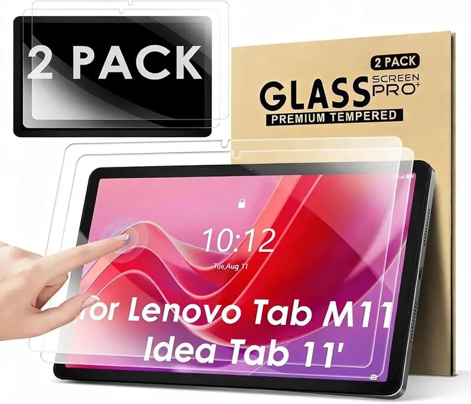 KATUMO 2 Stück Displayschutzfolie für 11 Zoll Lenovo Tab M11 2024 /Lenovo Idea Tab 11'' 2025 （SM-TB336/TB330/TB331/TB335, 9H Anti-Kratz Schutzfolie Schutzglas Screen Protector Displayschutz (Klar)