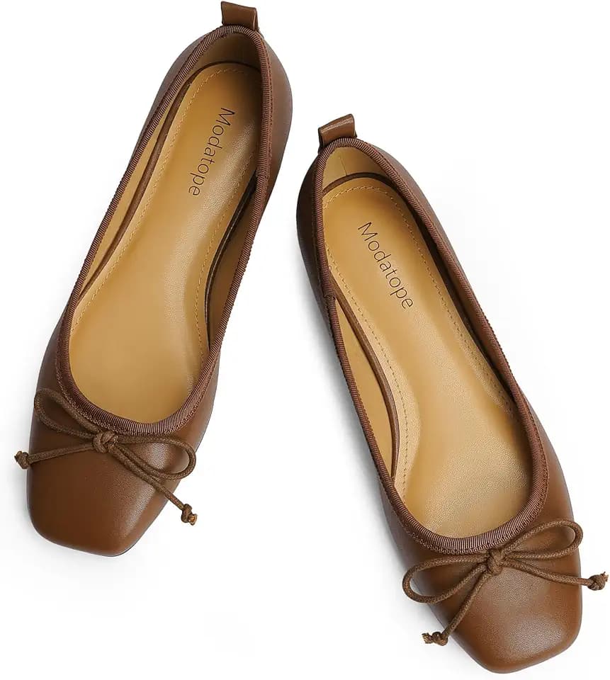 Modatope Womens Flats Ballet Ballerina Flats for Women
