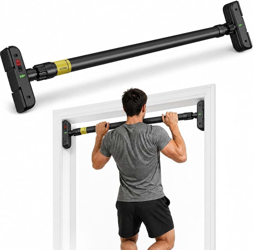 Pull Up Bar for Doorway, Door Frame Chin Up Bar No Screws, 440lbs Capacity