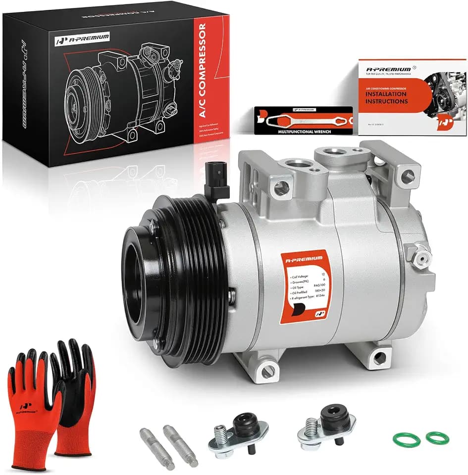 A-Premium Air Conditioner AC Compressor with Clutch