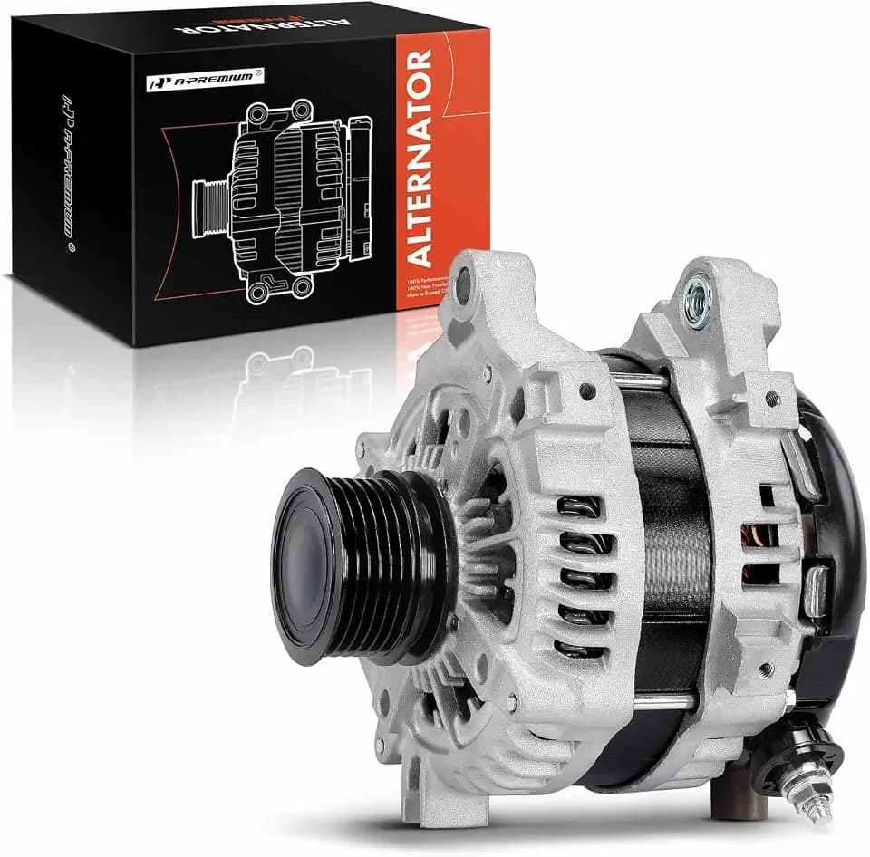 A-Premium Alternator, 12V 180A 6-Groove Decoupler Pulley CW