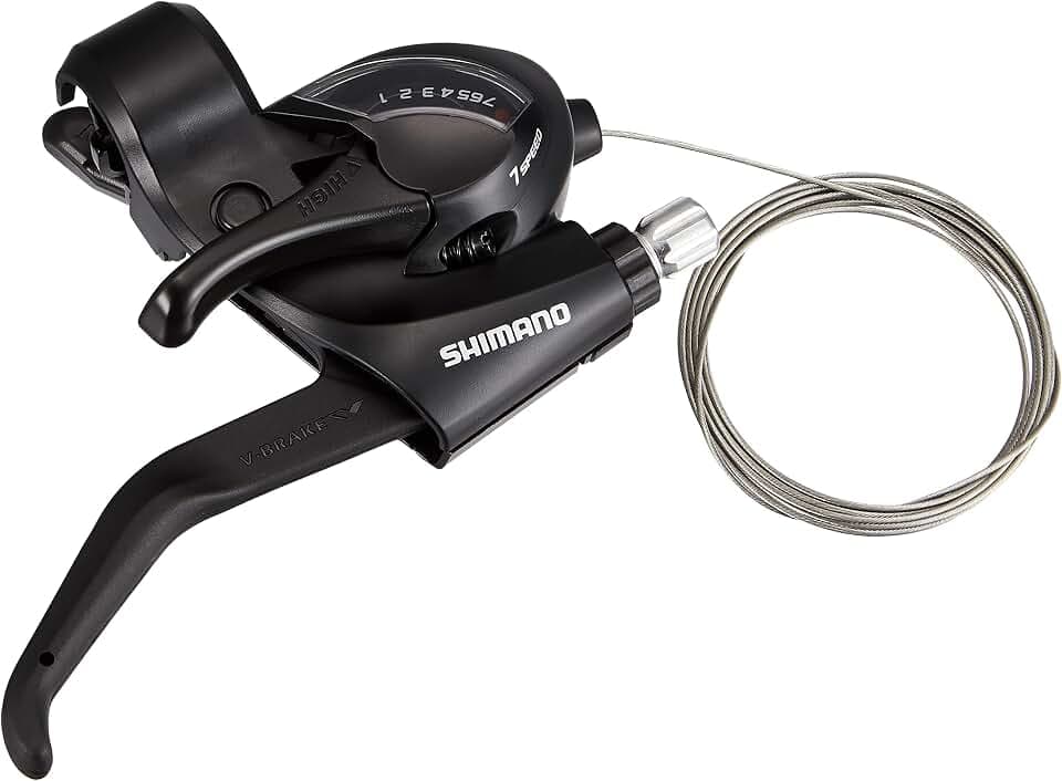 Shimano Unisex Erwachsene ST-EF 41 Schalt-/Bremshebel, Schwarz, Einheitsgröße