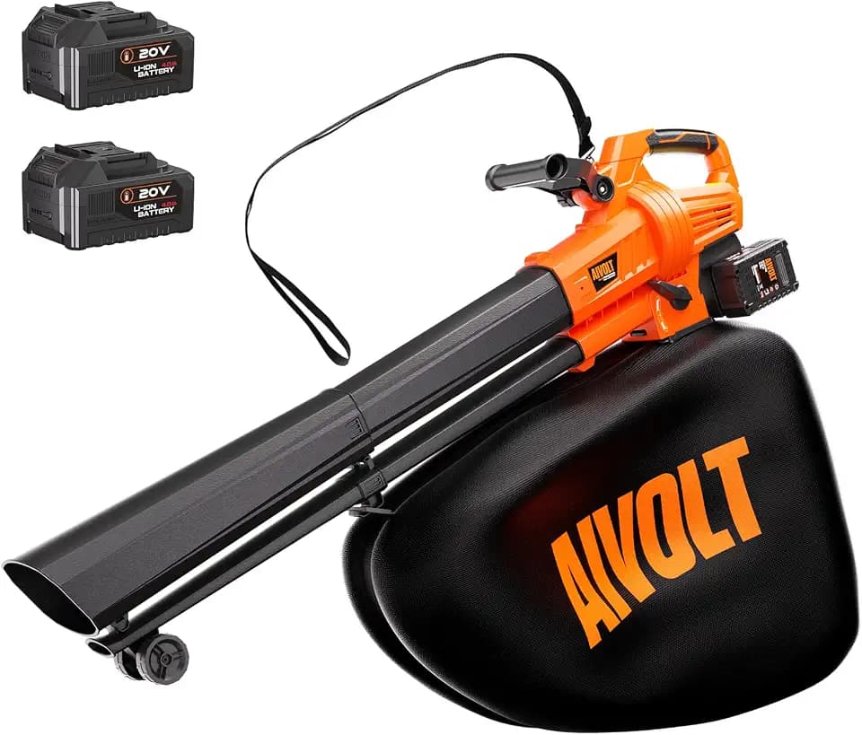 AIVOLT 40V Cordless 3-in-1 Leaf Blower and Vacuum Mulcher Combo 40L Bag