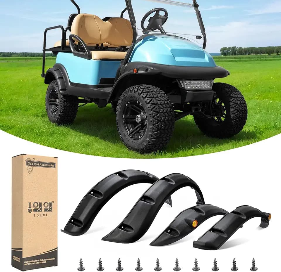 10L0L Golf Cart Fender Flares for Club Car Precedent 2004 & UP, 4PCS