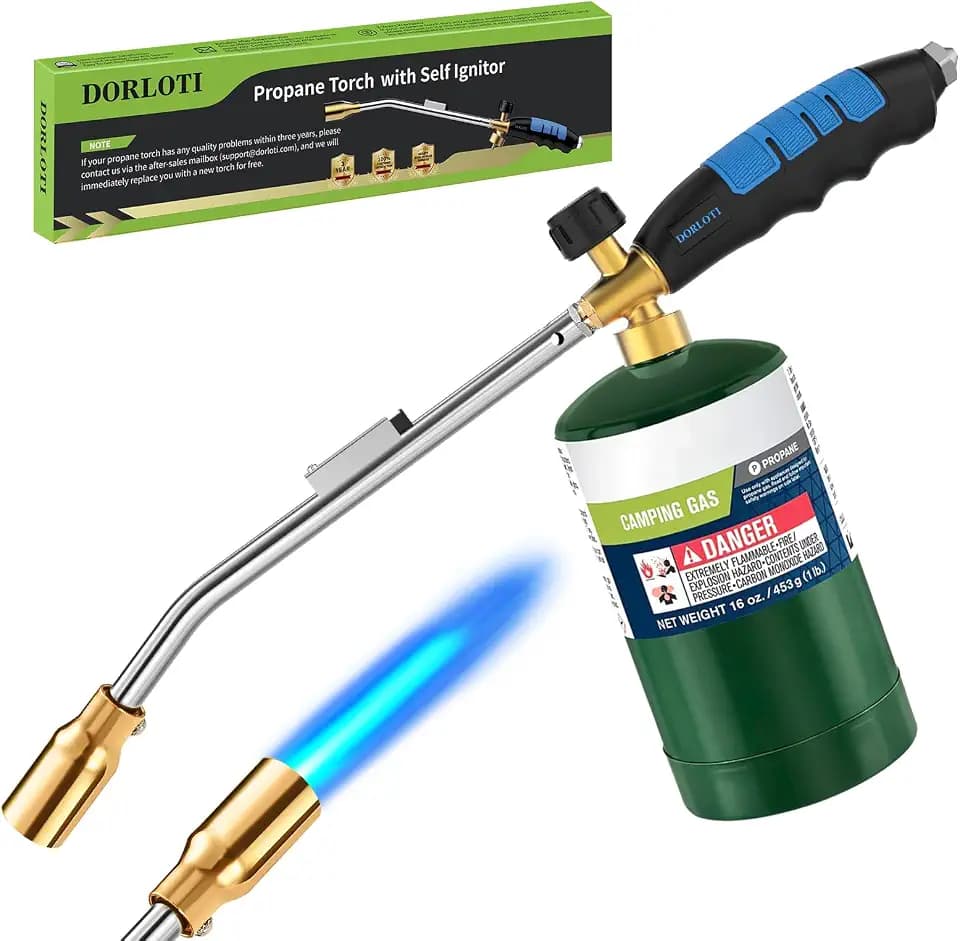 Grill Torch Charcoal Starter with Self Igniting for BBQ Campfire