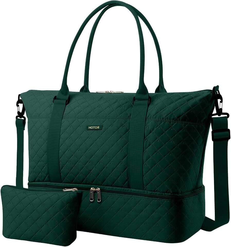 HOTOR Travel Duffel Bag - Weekender Bags for Women, Carry On Gym Tote Bags