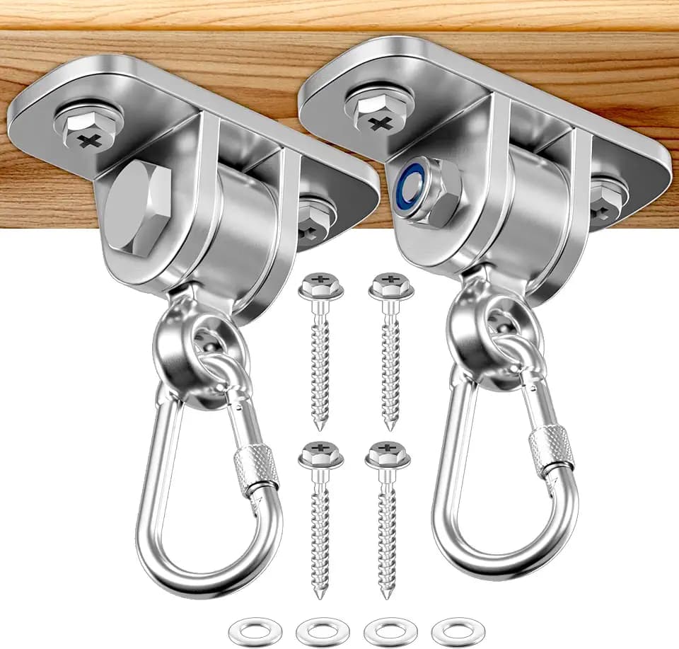 Swing Hangers for Wood Beams, 2 Pack, 304 Stainless Steel, 2400LB