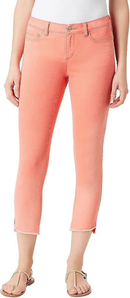 Gloria Vanderbilt Women's Plus Size Martina Boho Capri W/Split Step Hem