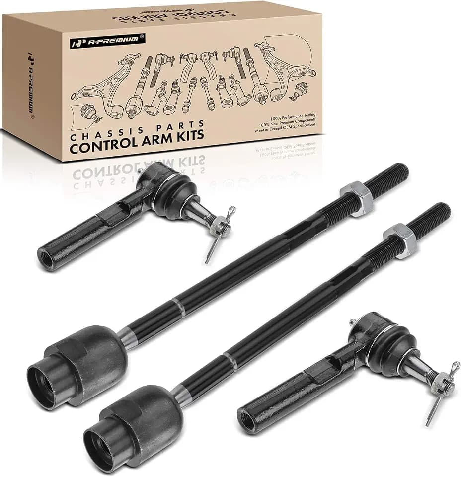A-Premium Front Inner & Outer Tie Rod End Kit Fix Uneven Tire Wear