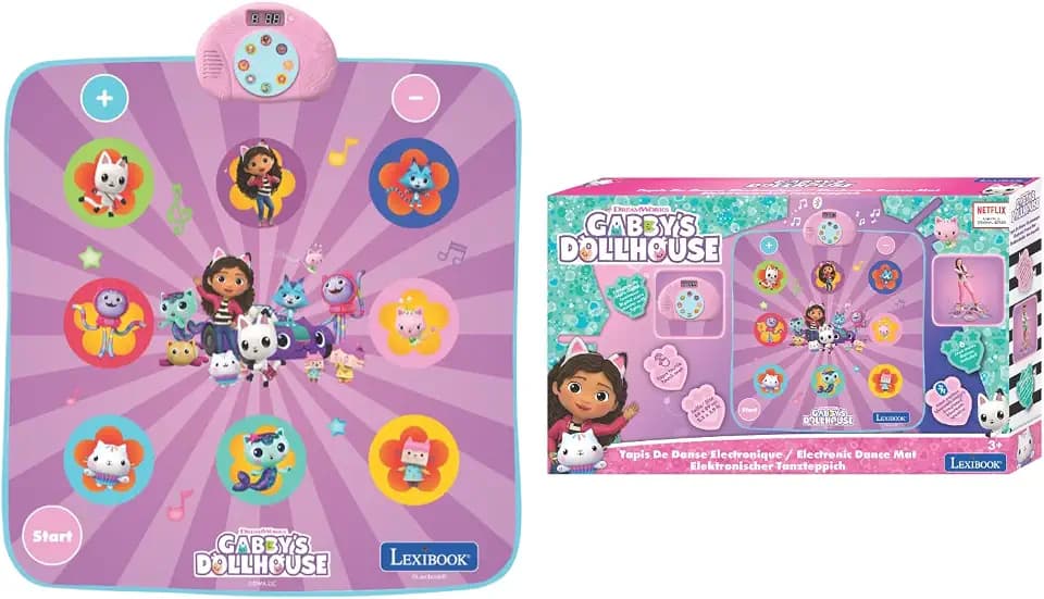 Lexibook, Gabby's Dollhouse, Tanzmatte, lila, DM10GDH