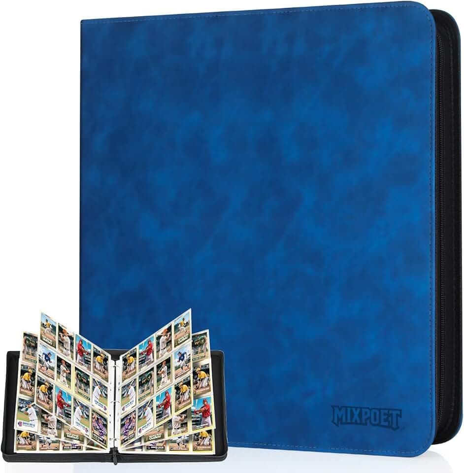 Karten Sammelalbum, Sammelkarten Album Binder 12 Taschen mit Hüllen für 960 Cards, Trading Card Binder für YGO MTG TCG Kartensammelalben