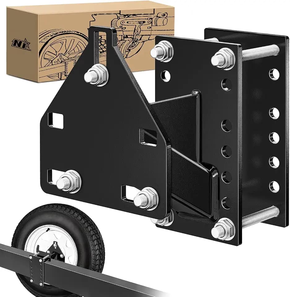 Nilight Spare Tire Carrier 3-Nuts Design Fits 4 & 5 & 6 Lugs Wheels