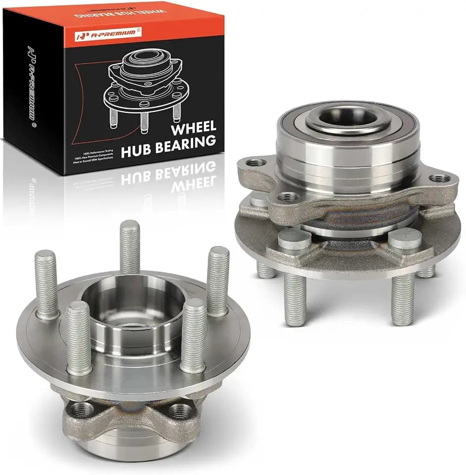 A-Premium 2 x Front Wheel Bearing and Hub Assembly with 5-Lug