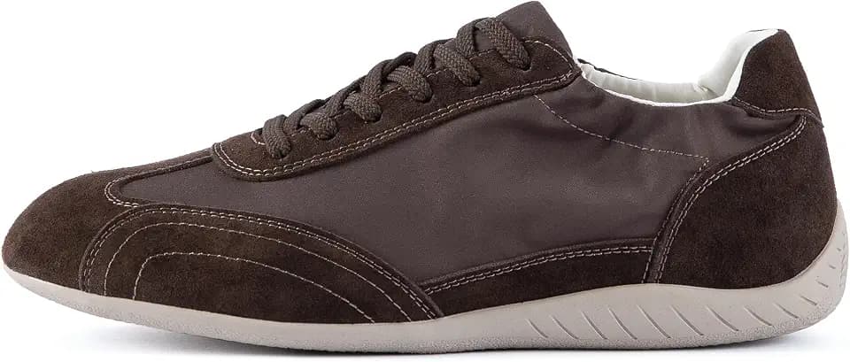 N.N.G Women's Retro Satin Sneakers Suede Cushioned Insole 4-Way Ventilated Casual Daily Walking Shoes Commuting Lightweight Comfort Runner