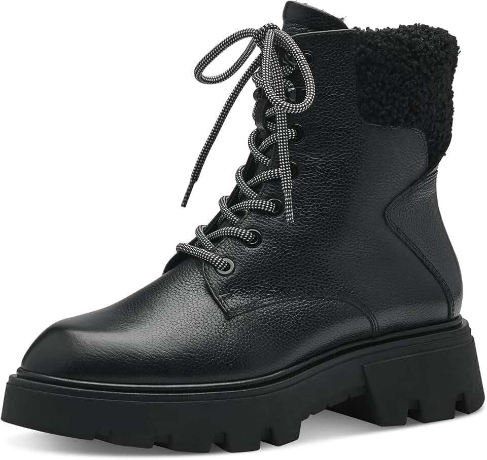 Tamaris Damen Combat Boots, Frauen Stiefeletten,warm gefüttert