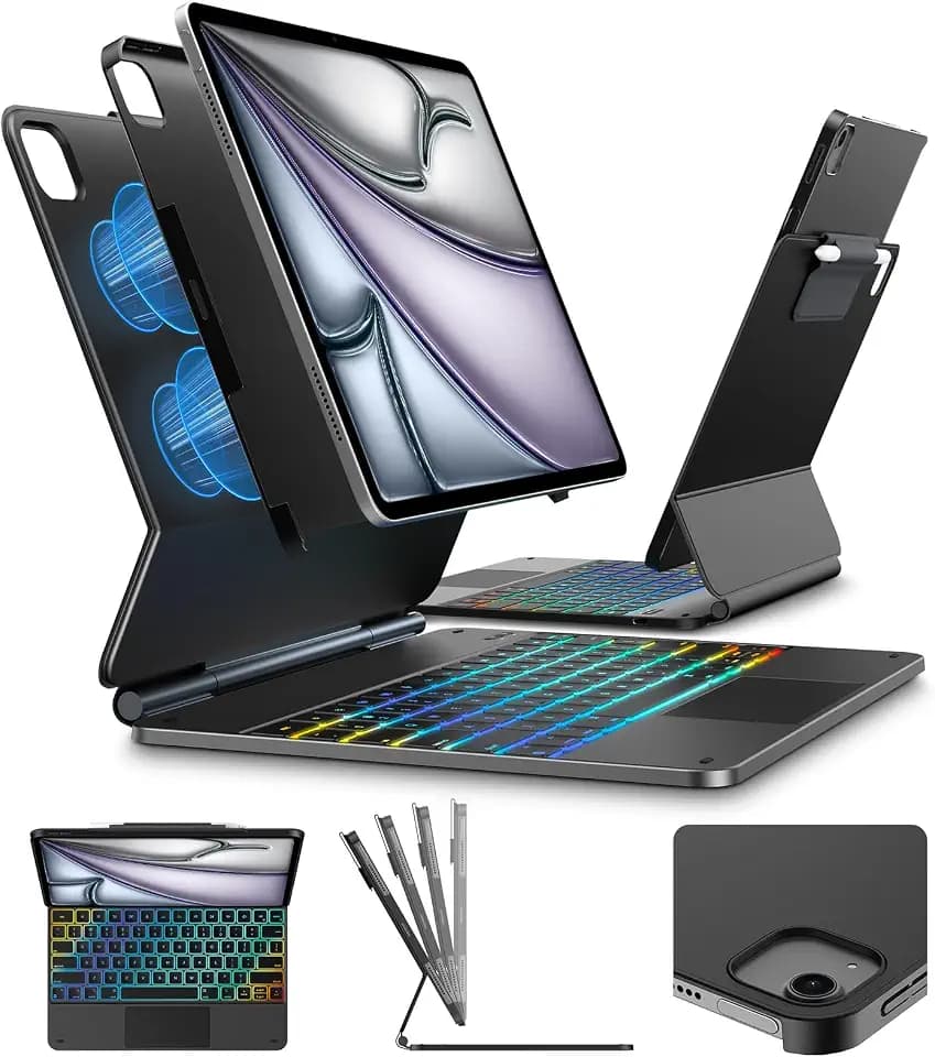 typecase Edge+ Keyboard Case for iPad Air 13/Pro 12.9, Multi-Mode Back Case