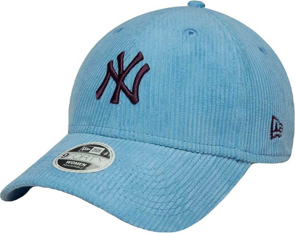 New Era 9Forty Cord Contrast Yankees Cap Basecap Baseballcap MLB NY York Damencap Damen/Herren - Metallschnalle, mit Schirm Frühling-Sommer Herbst-Winter Frühjahr Sommer