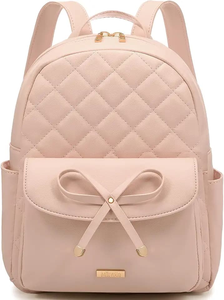 Marvolia Mini Backpack for Women and Girls, Pink