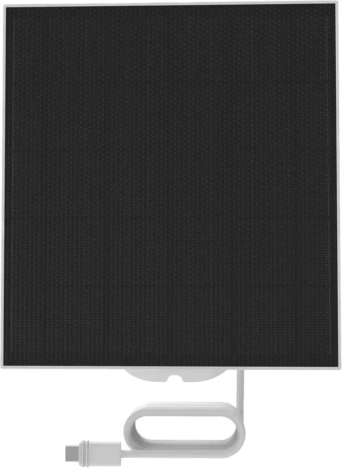 myQ Solar Panel for myQ Outdoor Battery Camera, 6.5 Foot (2m) USB-C Cable, Waterproof, 3.8W and 5V, 360° Rotation & 180° Tilt