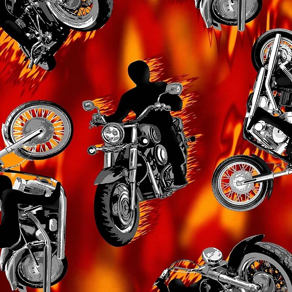 Pico Textiles 2 Yards Bolt Motorcycle Fleece Fabric