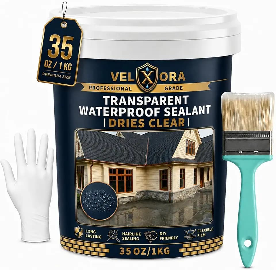 Waterproof Sealant, 35 Oz Transparent Waterproof Coating Indoor & Outdoor