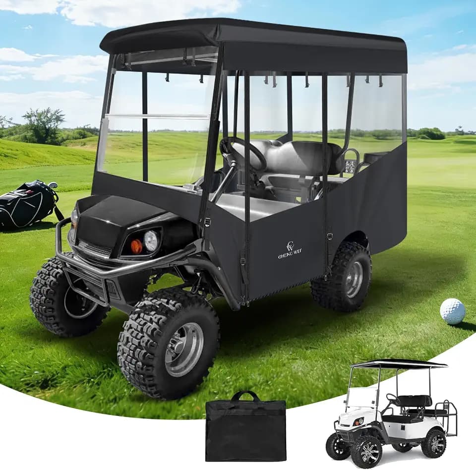 4 Passenger Golf Cart Enclosure for EZGO Express S4/TXT Long Roof
