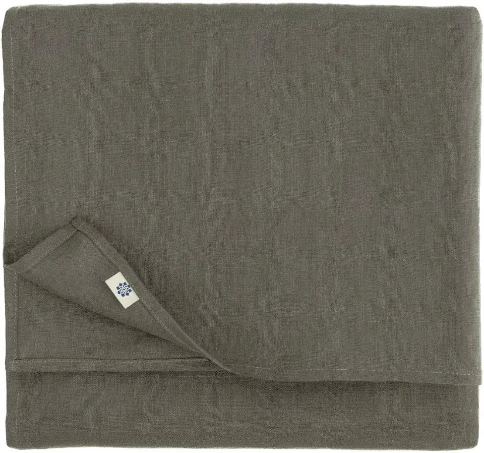 Linen & Cotton Tischdecke Hygge, 100% Leinen - Grau, 140x400
